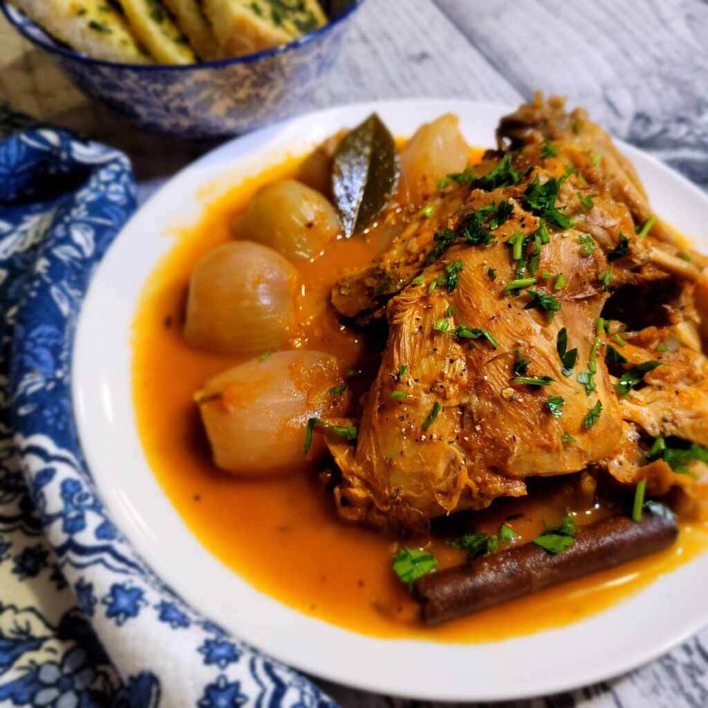 Read more about the article Greek Rabbit Stew (Stifado)