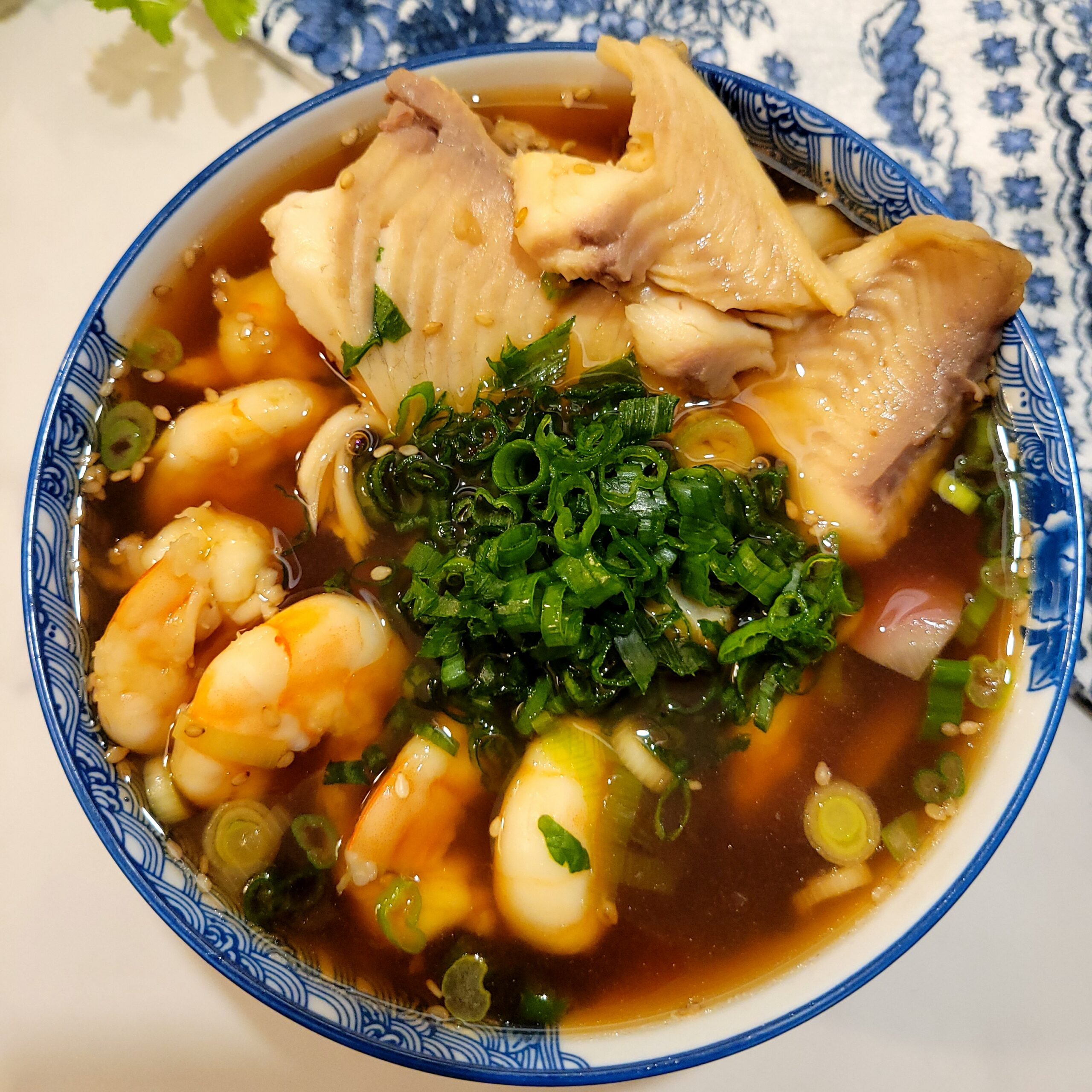 Read more about the article Miso Seafood Soup with Tilapia & Shrimp